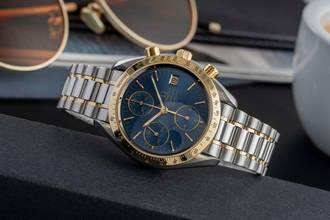 Thumbnail von Omega Speedmaster Chronograph Stahl / Gold Automatik Herrenuhr Ref. 3311.80.00