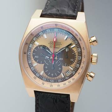  Zenith El Primero New Vintage 1969 Chronograph Rosegold 18k/750 Box 