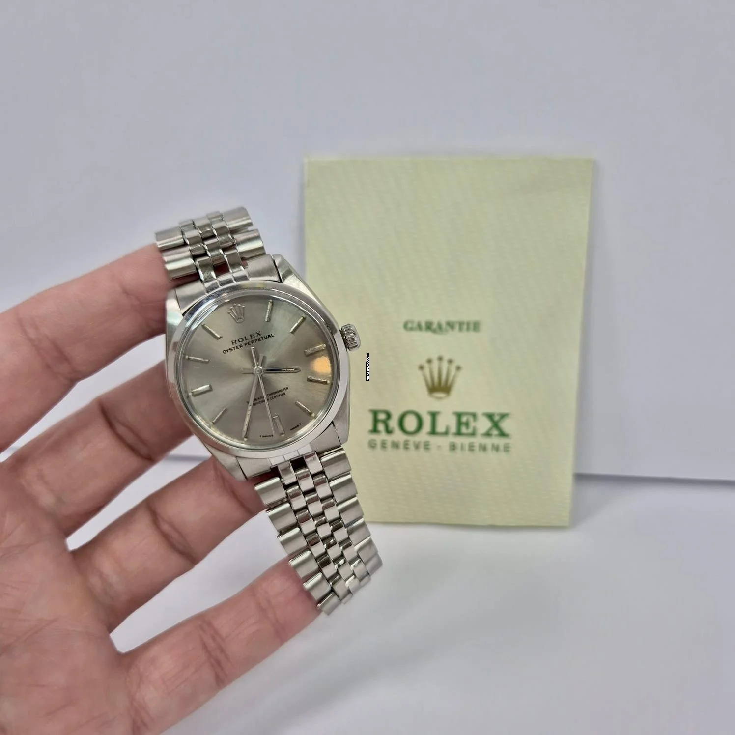  Rolex Oyster Perpetual 34 34mm Jubilee Vintage Completo 