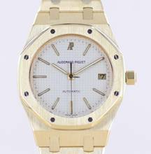 Thumbnail von Audemars Piguet Royal Oak 18K Gold 36mm Dream white Dial Automatic rar Klassiker Date