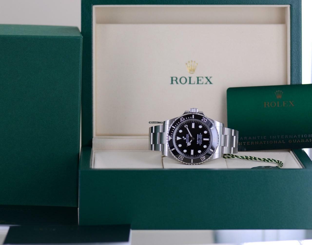  Rolex Submariner (No Date) 124060 No-Date Keramik 2025 Taucheruhr B+P 41mm  