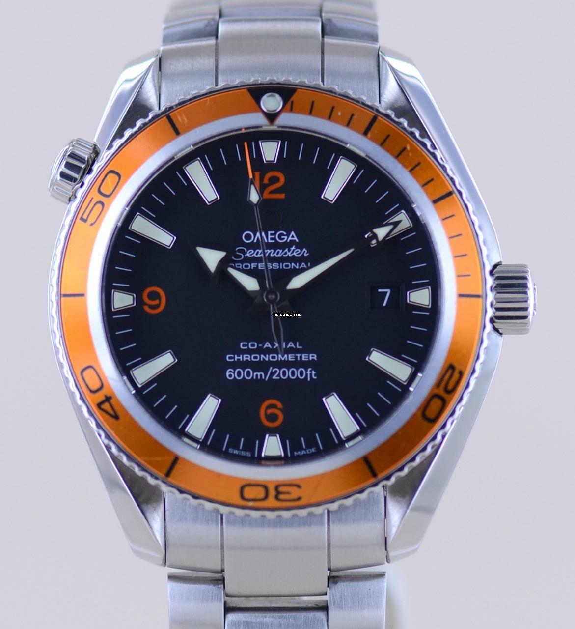  Omega Seamaster Planet Ocean Co-Axial Orange 42mm 600M Diver Automatic Sport  
