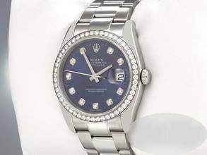 Thumbnail von Rolex Datejust 36 36mm 116244 Stahl Weissgold 750 Diamanten Automatik Stainless Steel 18kt White Gold Oyster-band Chronometer Blue Dial