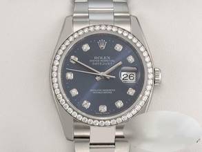 Thumbnail von Rolex Datejust 36 36mm 116244 Stahl Weissgold 750 Diamanten Automatik Stainless Steel 18kt White Gold Oyster-band Chronometer Blue Dial
