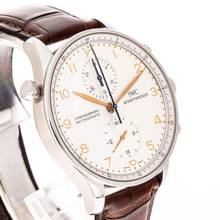 Thumbnail von IWC Portugieser Chronograph Rattrapante Chronograph 41 White – IW3712 – like NEW – 1998 Full Set