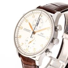 Thumbnail von IWC Portugieser Chronograph Rattrapante Chronograph 41 White – IW3712 – like NEW – 1998 Full Set
