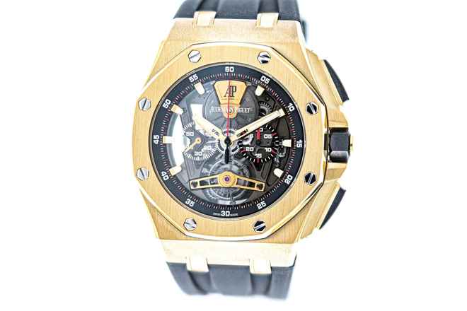  Audemars Piguet Royal Oak Offshore Tourbillon Chronograph 44 – 26407BA – like NEW – 2017 Full Set 