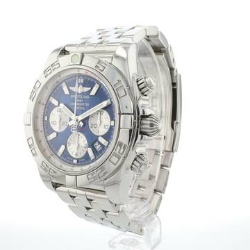  Breitling Chronomat 44 Steel Blue Dial  