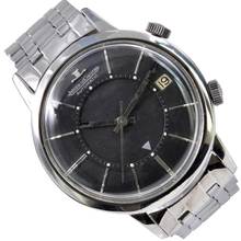 Thumbnail von Jaeger-LeCoultre Memovox Jumbo Alarm wrist E855 black dial Automatic steel 1964