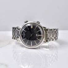 Thumbnail von Jaeger-LeCoultre Memovox Jumbo Alarm wrist E855 black dial Automatic steel 1964