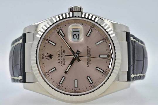  Rolex Datejust 36 Oyster Perpetual Datejust 18k White Gold 116139 Rolex Service 2023  
