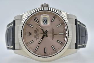 Thumbnail von Rolex Datejust 36 Oyster Perpetual Datejust 18k White Gold 116139 Rolex Service 2023