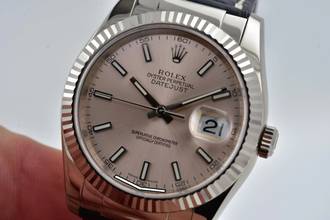 Thumbnail von Rolex Datejust 36 Oyster Perpetual Datejust 18k White Gold 116139 Rolex Service 2023