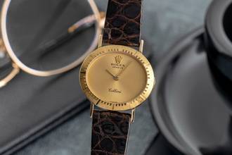 Thumbnail von Rolex Cellini Lady 18K (0,750) Gold Handaufzug Damenuhr Ref. 4081