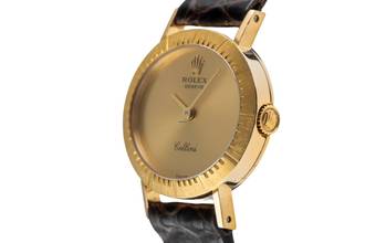 Thumbnail von Rolex Cellini Lady 18K (0,750) Gold Handaufzug Damenuhr Ref. 4081