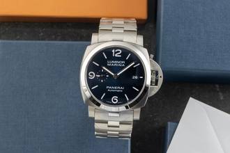 Thumbnail von Panerai Luminor Marina Automatic Specchio Blu Stahl Automatik Herrenuhr Ref. PAM01316