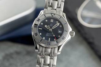 Thumbnail von Omega Seamaster Professional 300M Edelstahl Quarz Damenuhr Ref. 2582.80.00