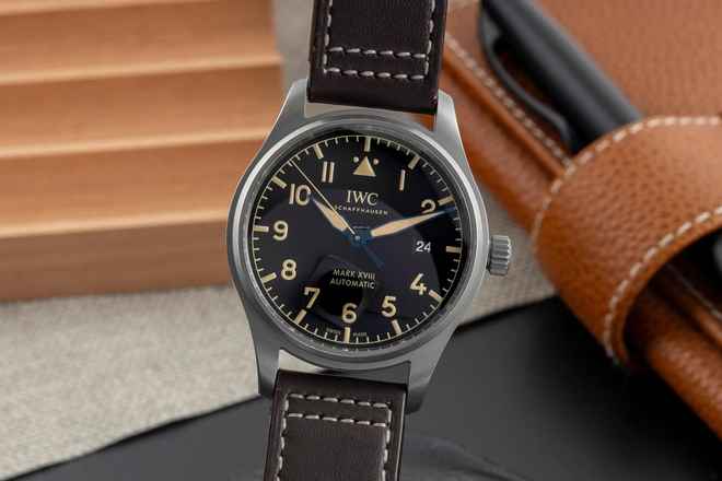  IWC Fliegeruhr Mark Pilot Mark XVIII Heritage Automatik Titan Datum Herrenuhr Ref. IW327006  