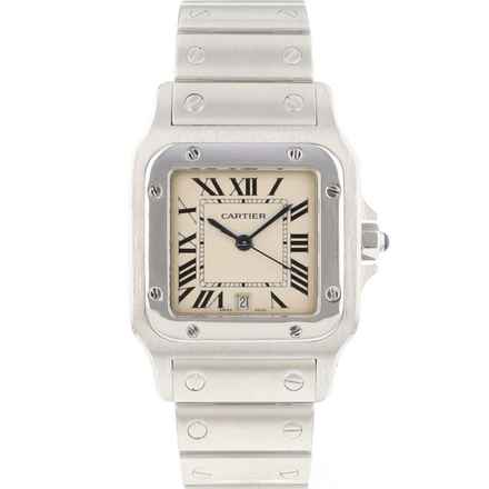  Cartier Santos Galbée GM Steel  