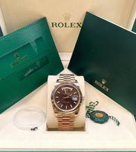 Thumbnail von Rolex Day-Date 40 Choco Motif Like New 2020 with BOX&PAPERS Roségold 18Kt. Ref:228235
