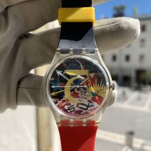 Thumbnail von Swatch Art Special GZ107 Rorrim 5 by Tadanori Yokoo 5th anniversary 1987 Full Set NEW