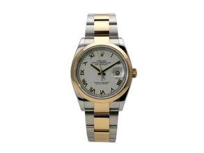 Thumbnail von Rolex Datejust 36 Edelstahl Gelbgold 126203 Weiß Römisch