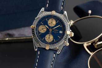 Thumbnail von Breitling Chronomat Chronograph Stahl / vergoldet Automatik Ref. B13050 Papiere