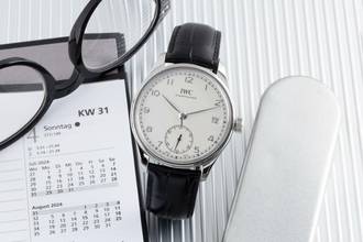 Thumbnail von IWC Portugieser Handaufzug 8 Tage Handaufzug Stahl Herrenuhr Ref. IW510203