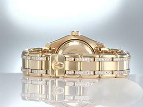 Thumbnail von Rolex Lady-Datejust Pearlmaster 29mm Gelbgold 750 Diamanten Brillanten Automatik Lady 18kt Yellow Gold White Dial