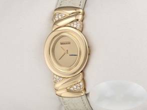 Thumbnail von Rolex Cellini 5221 Gelbgold 750 Handaufzug Diamanten 18kt Yellow Gold Damen Damenuhr