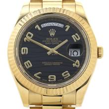Thumbnail von Rolex Day-Date II President Black Wave Arabic