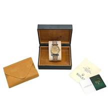 Thumbnail von Rolex Datejust 36 Herrenarmbanduhr Datejust Automatik 16013 Houndstooth Dial aus Stahl / Gold Fullset