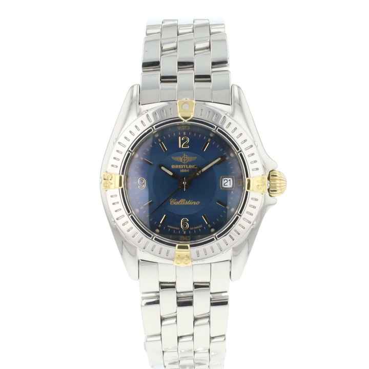  Breitling Callistino Steel Blue Dial  