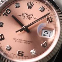 Thumbnail von Rolex Oyster Perpetual Date 34MM Fluted Pink Diamond Dial