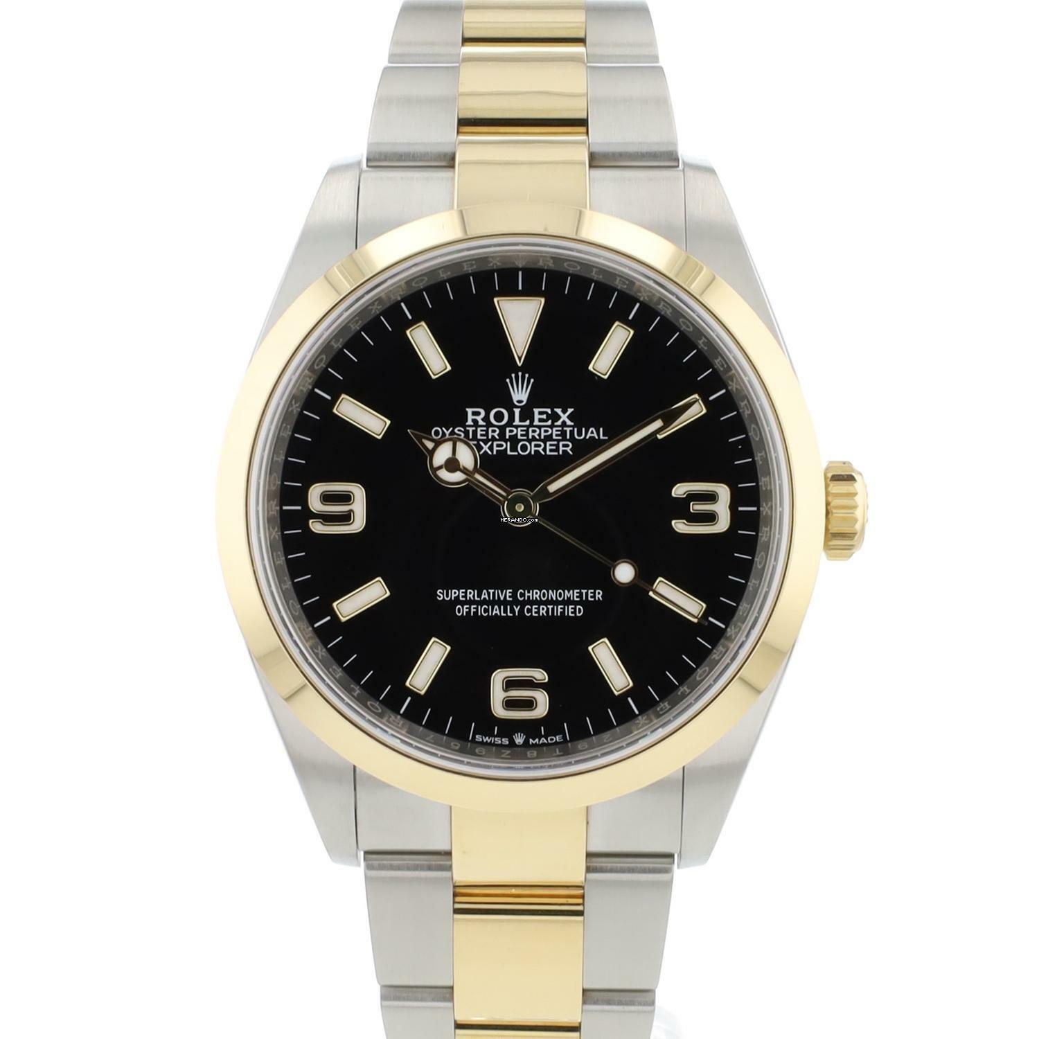 Rolex Explorer 36 Steel / Gold