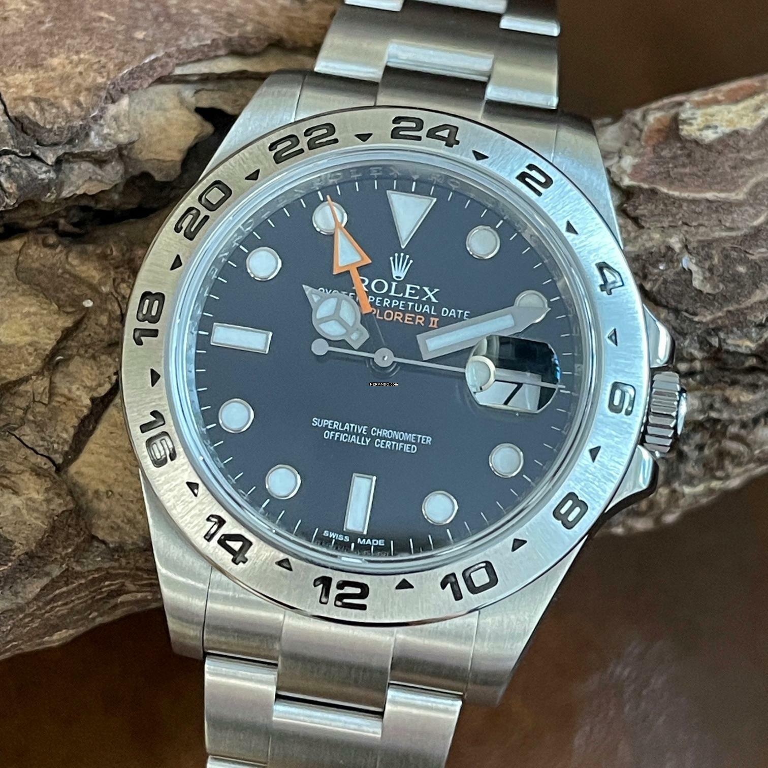  Rolex Explorer II Explorer II 42 - Ref. 216570 - Rolex Service 2020 Rolex Service Papers 2020  