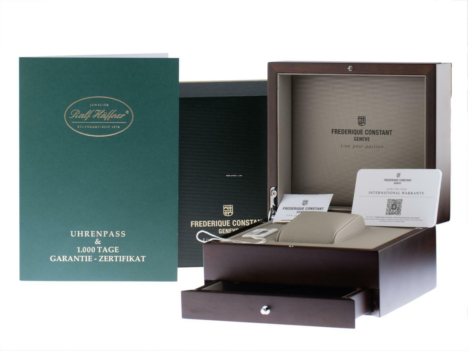  Frederique Constant Manufacture Perpetual Calendar Manufacture Ref.FC-776S3H6 Full Set Neu 