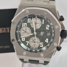 Thumbnail von Audemars Piguet Royal Oak Offshore Flyback Militaire Green Titanium 42mm Automático Completo