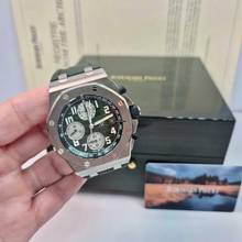 Thumbnail von Audemars Piguet Royal Oak Offshore Flyback Militaire Green Titanium 42mm Automático Completo