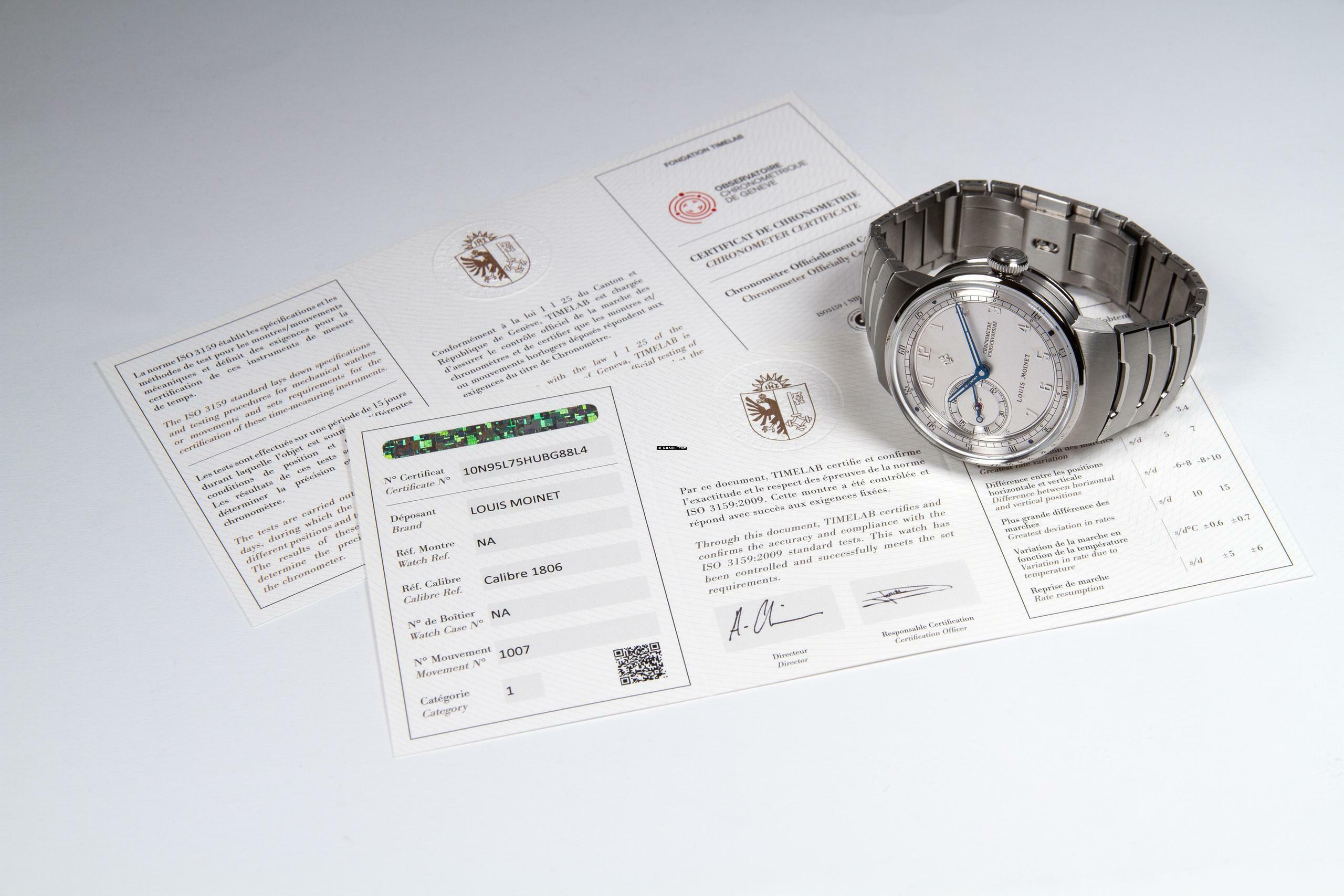 Thumbnail von Louis Moinet 1806 Chronomètre d'Observatoire Titanium