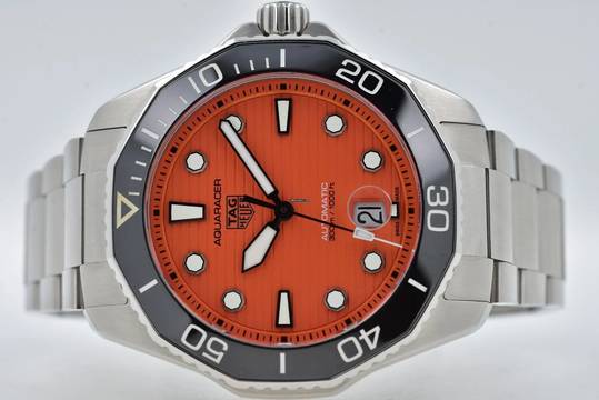  TAG Heuer Aquaracer 300M Professional 300 Orange Dial WBP201F.BA0632  