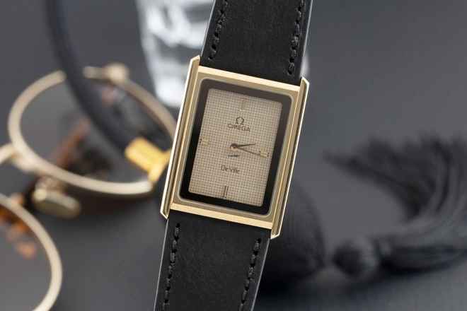  Omega De Ville vergoldet / Stahl Ref.191.0186 vintage Klassiker  