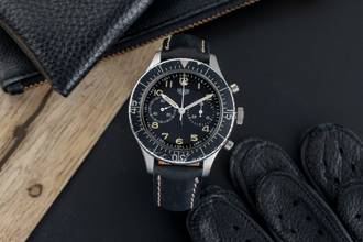 Thumbnail von Heuer Bundeswehr Flyback-Chronograph Handaufzug 1550 SG vintage Klassiker