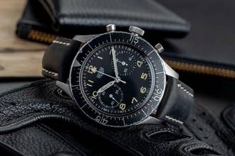 Thumbnail von Heuer Bundeswehr Flyback-Chronograph Handaufzug 1550 SG vintage Klassiker
