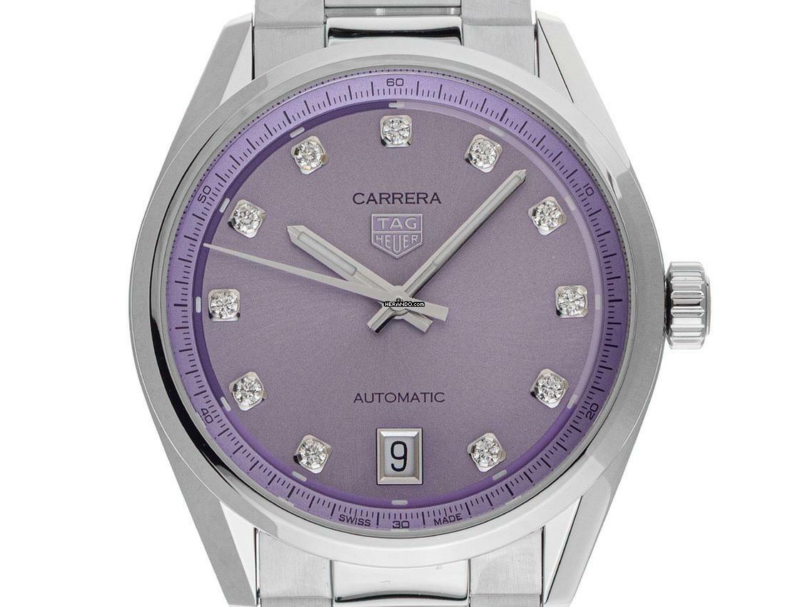  TAG Heuer Carrera Date Diamanten Ref.WBN2319.BA0001 2025 Full Set Ungetragen 