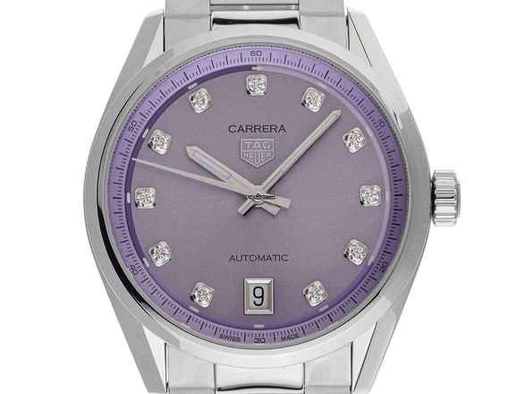  TAG Heuer Carrera Date Diamanten Ref.WBN2319.BA0001 2025 Full Set Ungetragen 