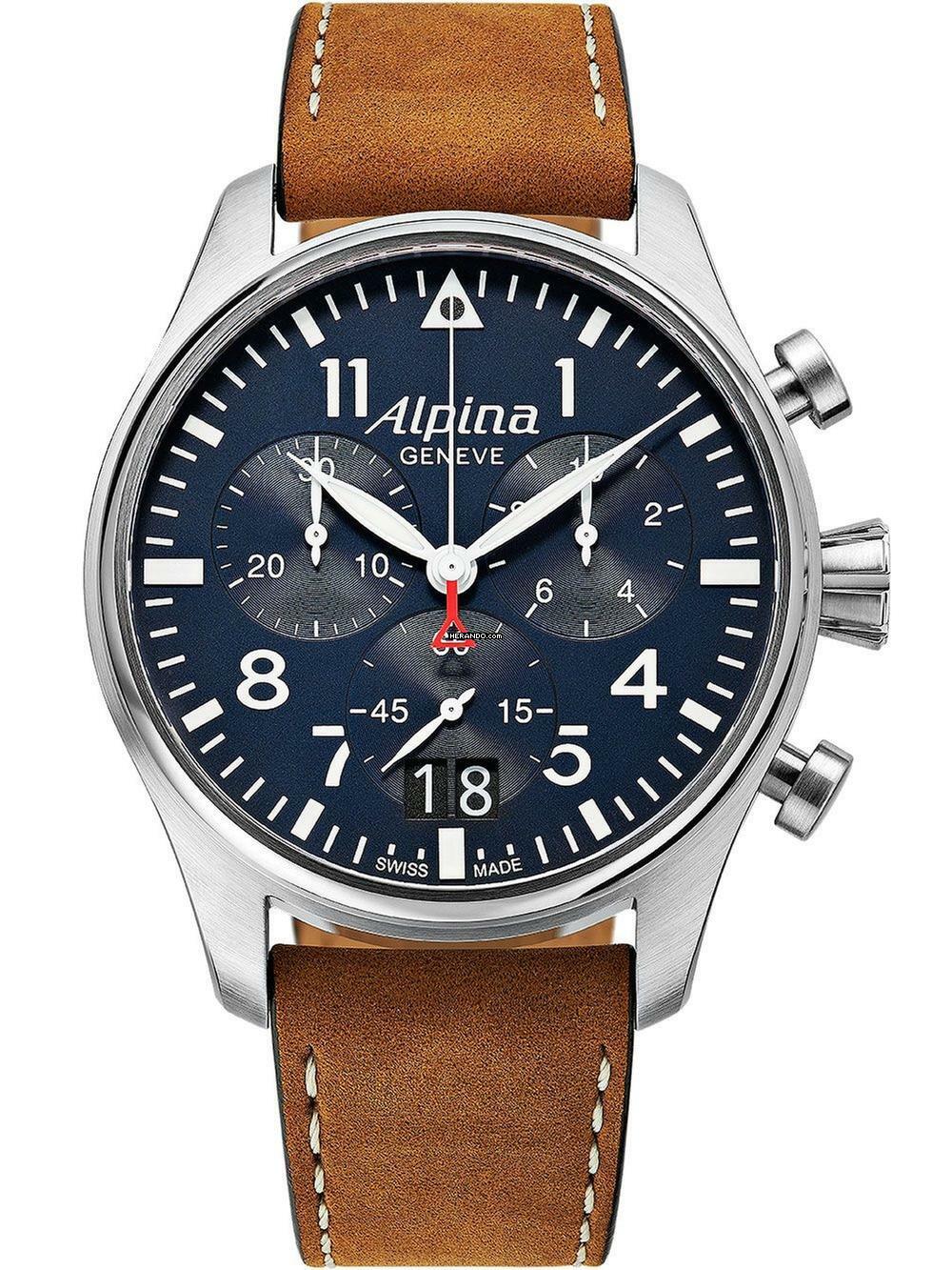  Alpina Startimer Pilot AL-372N4S6 Startimer Pilot Chronograph Herrenuhr 