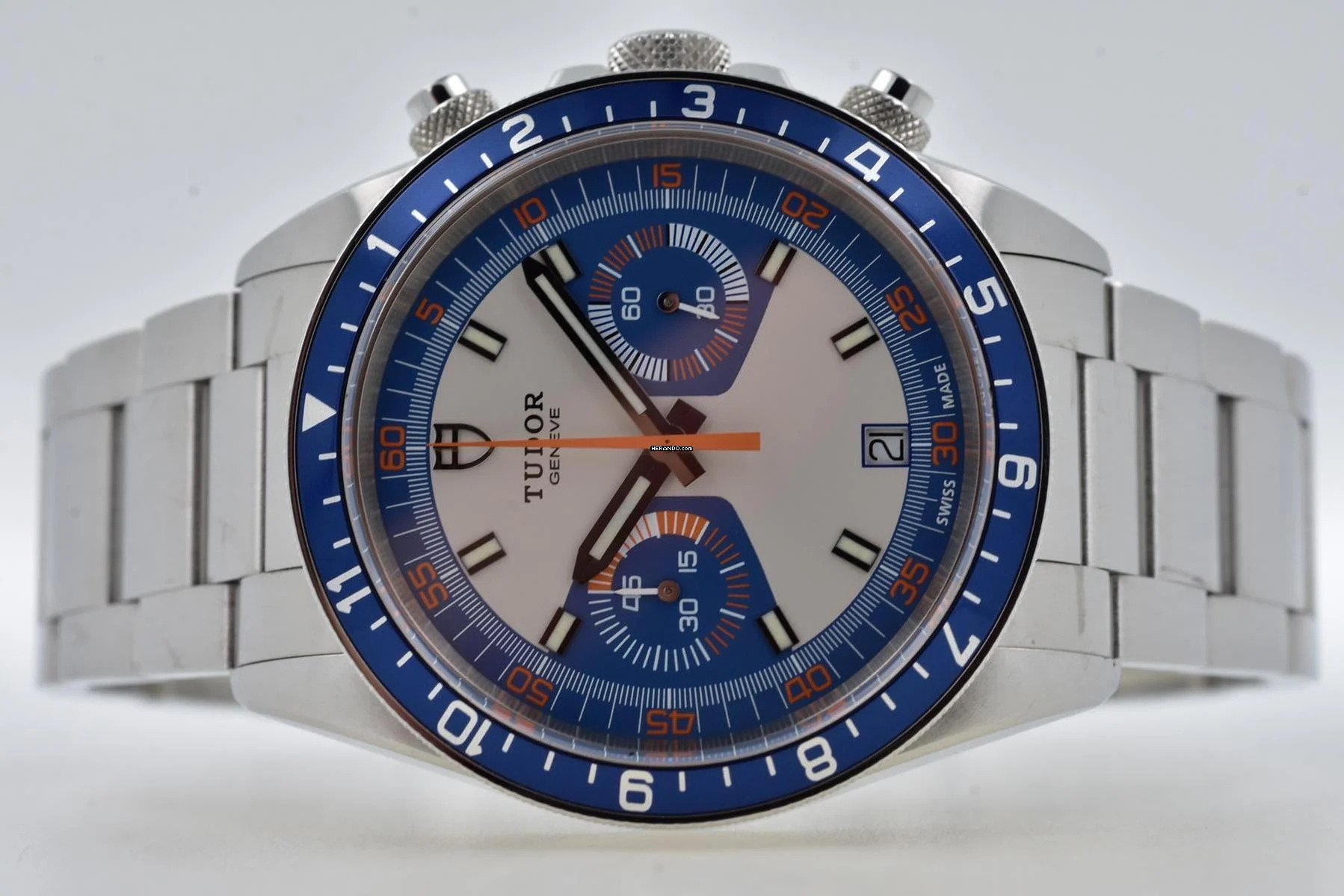  Tudor Heritage Chrono Blue Carlo Chronograph Automatik 70330B  