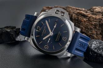 Thumbnail von Panerai Luminor GMT Automatic Stahl Herrenuhr Ref. PAM01033 Box & Papiere 2022