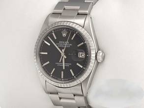 Thumbnail von Rolex Datejust 36mm 1603 Edelstahl Automatik Herren Damen Stahl Stainless Steel Oyster-band Chronometer Black Dial